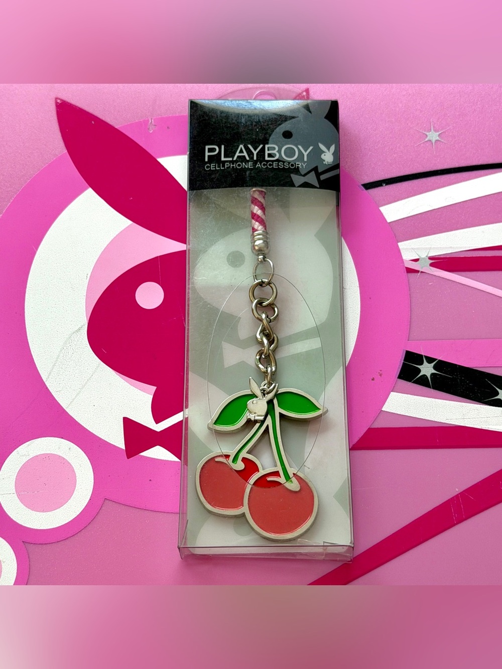 Playboy y2k bunny cellphone keychain